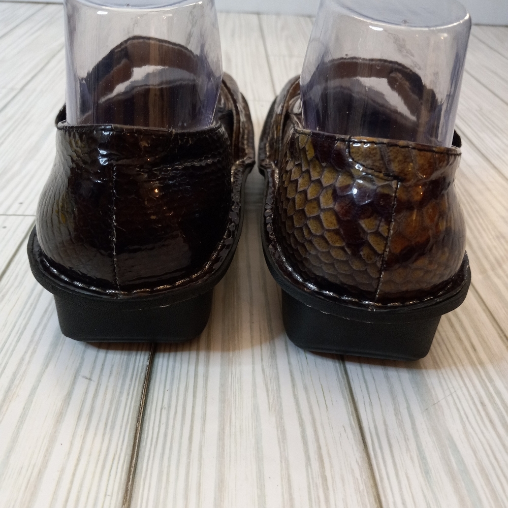 Alegria Snakeskin Print Patent Leather Mary Jane Shoes - Picture 6 of 11